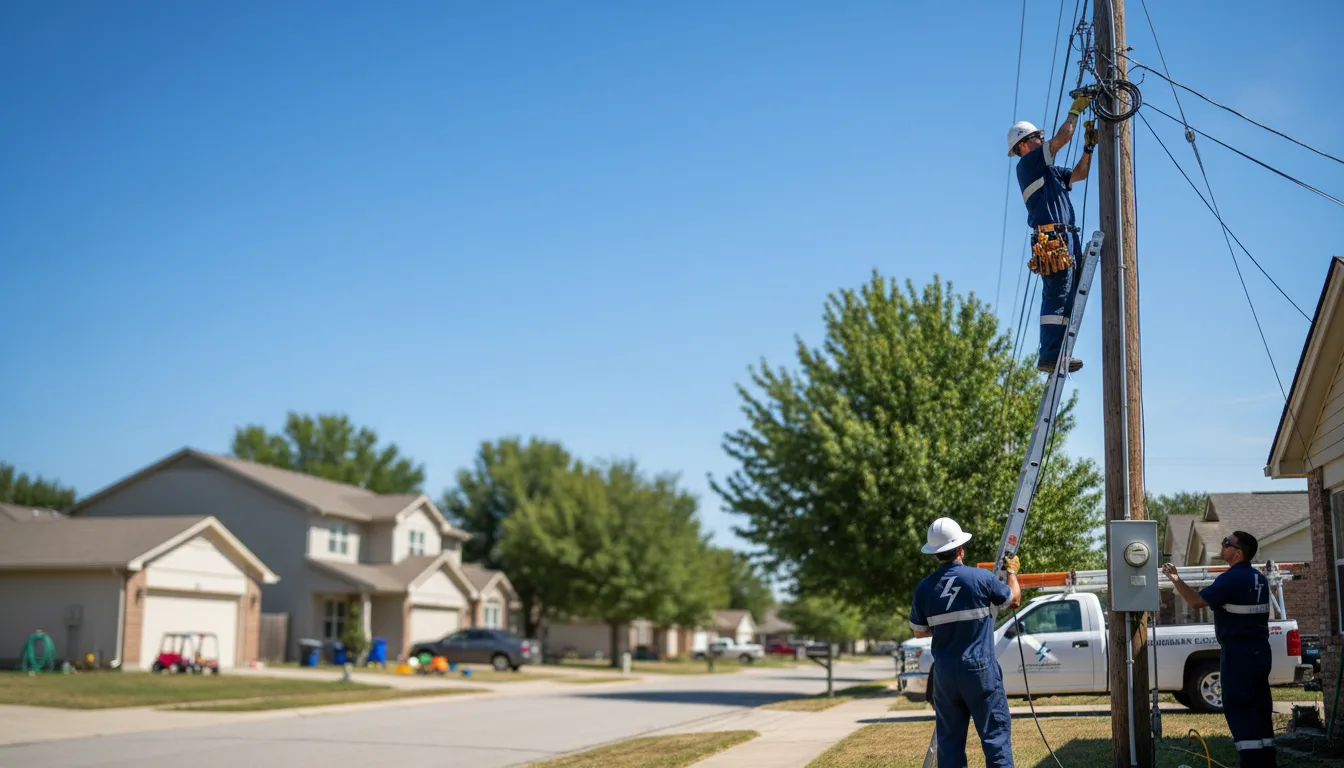 Residential electrician providing installation services in Sorrento, ME